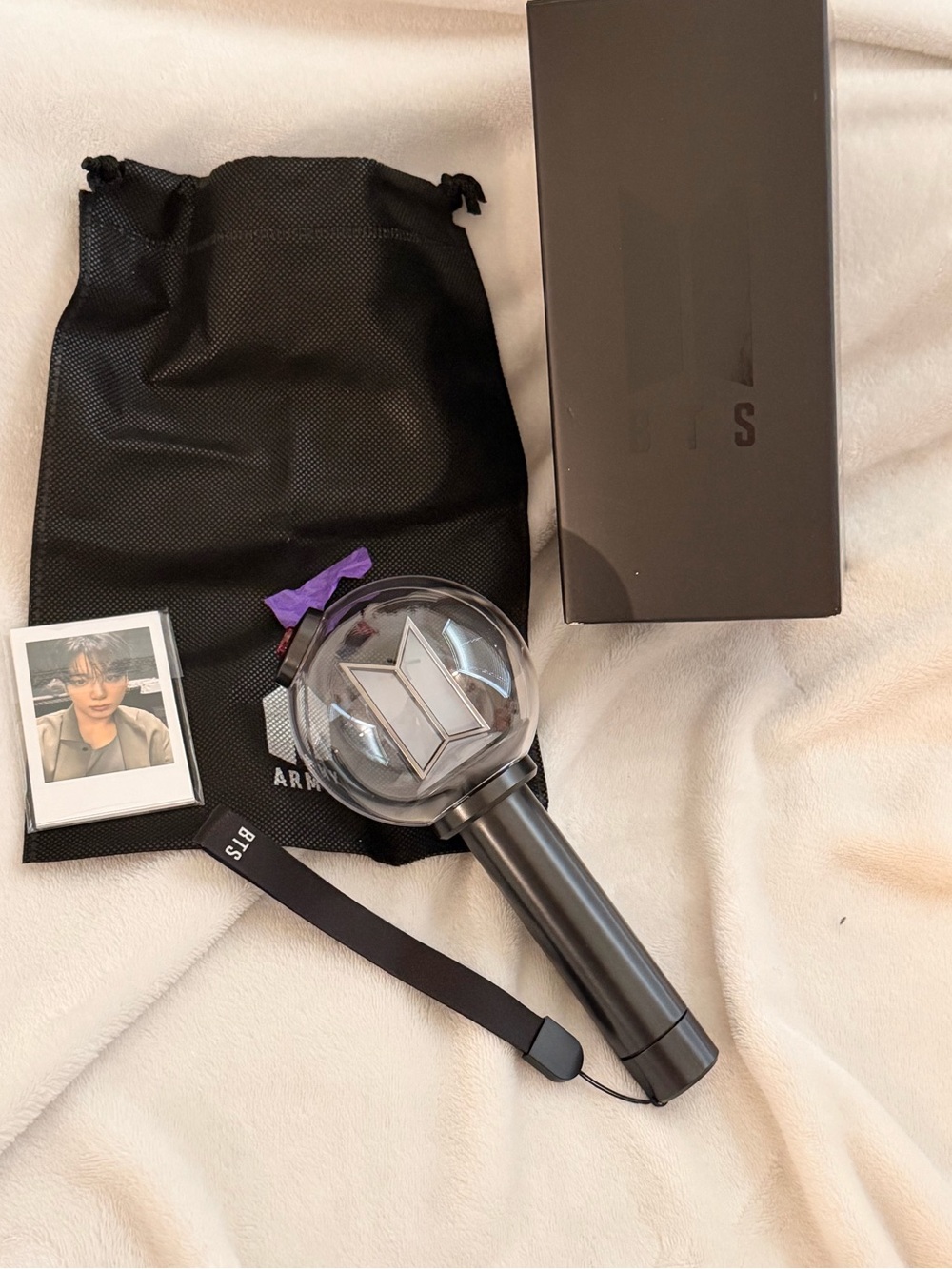 2026 Official Black Concert Light Stick with Logo - Black